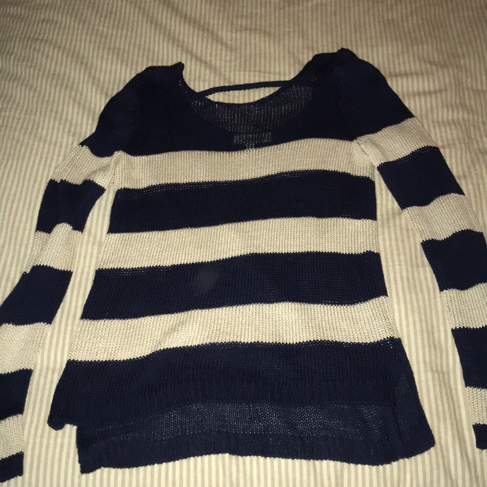 Striped knit sweater